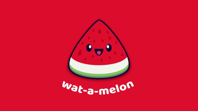 Watermelon Kawaii cartoon