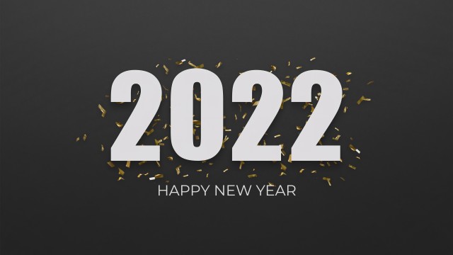 2022 New Year Dark background