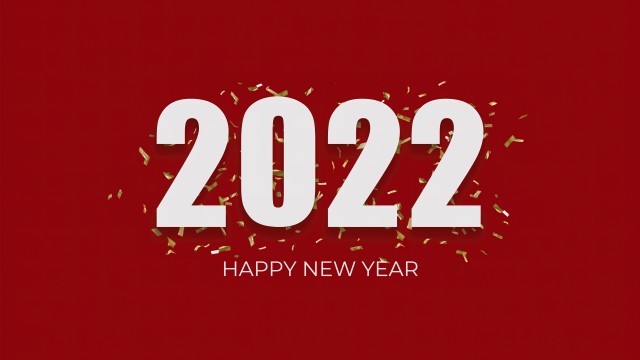 2022 New Year Red background