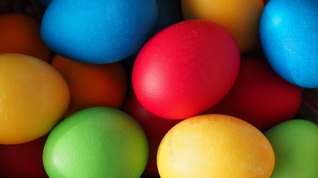 Easter eggs Colorful eggs