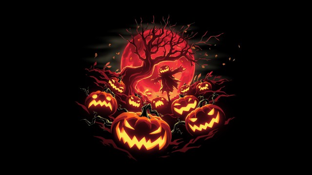 Halloween pumpkins Haunted