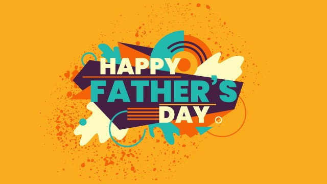 Happy Fathers Day Typography