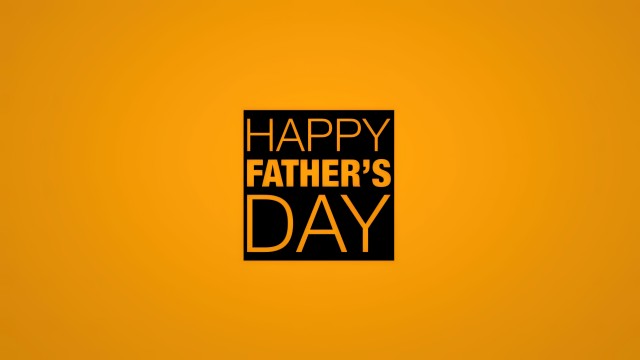 Happy Fathers Day Yellow background