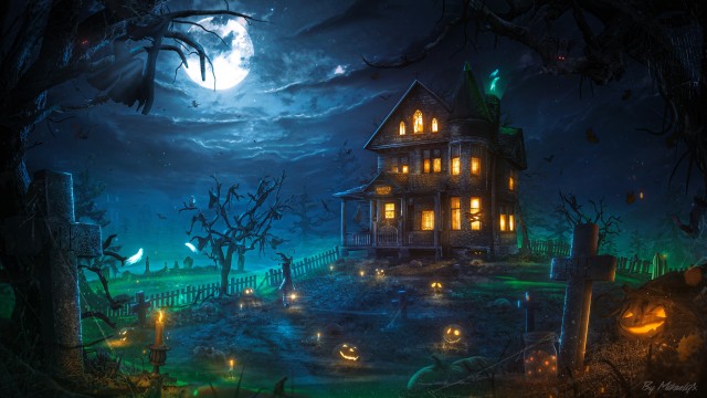 Haunted Halloween house