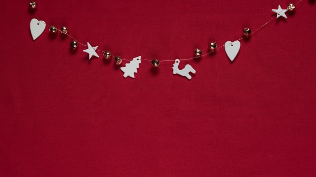 Preppy Christmas Red background