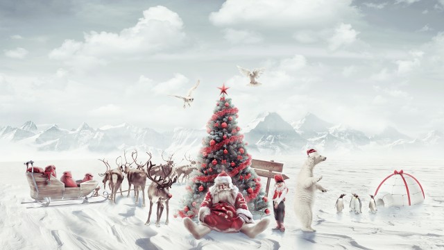 Santa Claus Christmas tree